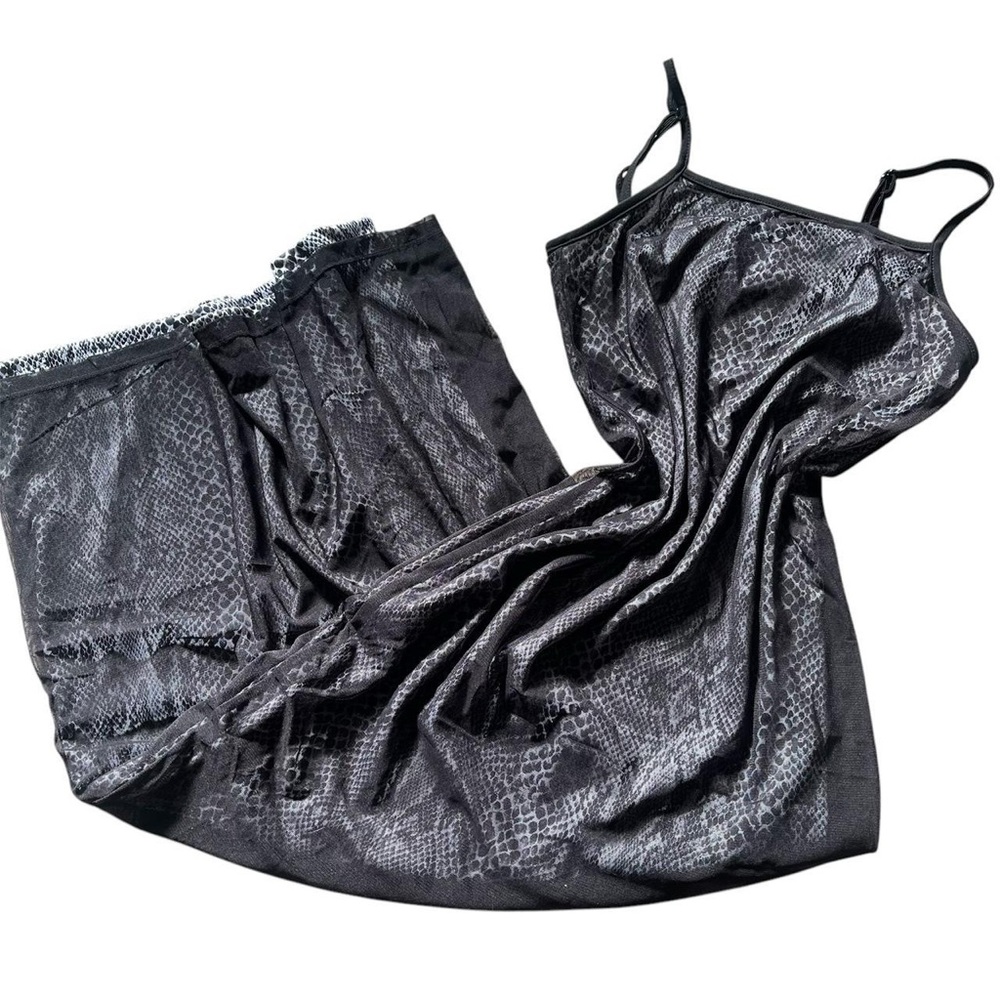 Express Black Chemise with Spaghetti Straps